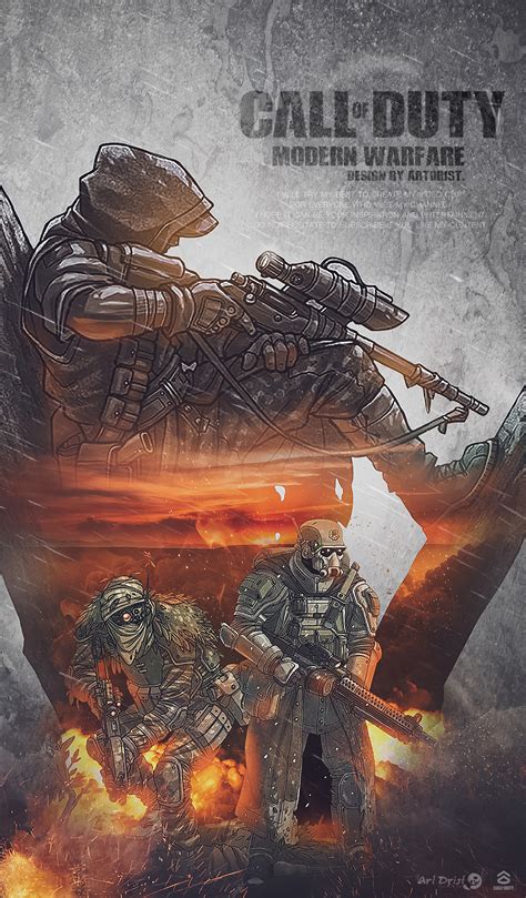 Artstation Action Gaming Poster Effect Call Of Duty Modern Warfare