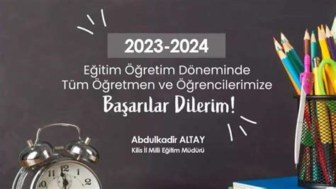 2023 2024 Eğitim Öğretim Yılı Hayırlı Olsun