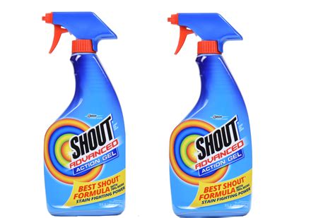 Shout Advanced Acting Gel Laundry Stain Remover 22 Ounce 2 Pack