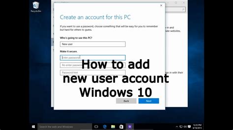 Windows 10 will let you make multiple accounts on your computer, so your friends or family can all share the same pc. How to add a new user account in Windows 10 - YouTube