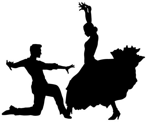 Flamenco Dancers Silhouette Png Transparent Clip Art Image Silhouette