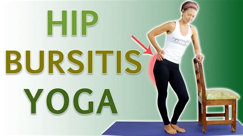 How To Relieve Heal Ease Hip Bursitis Pain Hip Bursitis Yoga Youtube