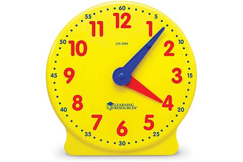 Educational Clock For Toddlers Displaying A Selection Of Teaching