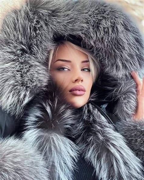 daria fabulous fox quilted parka fox fur coat fur coats ebony women fur fashion outfits