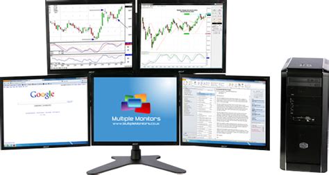 Multi Screen Computer And Stand Specialists Multiple Monitors