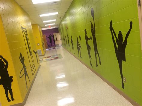 Actual Students Of The School Used To Paint Silhouettes On The Wall