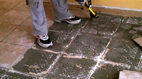 Working with asbestos can be extremely dangerous. How to Remove Ceramic Tile Adhesive From Concrete Floor?