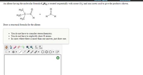 solved an alkene having the molecular formula c6h12 is