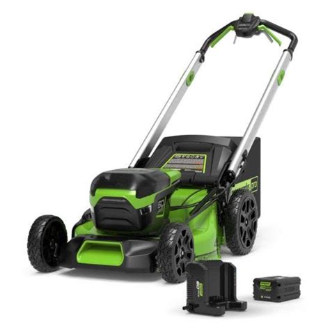 Greenworks 60v Cordless 46cm Brushless Self Propelled Lawn Mower With