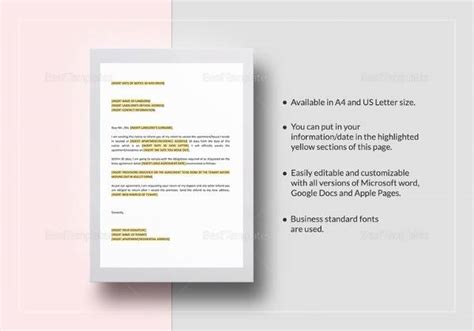 Free 11 Sample 30 Day Notice Letter Templates In Pdf Ms