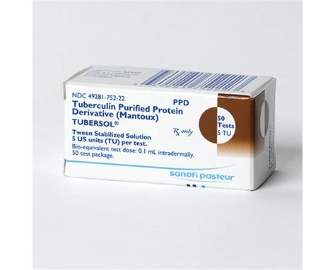 Ppd tuberculin skin testing your ppd skin test will be checked on: Sanofi Pasteur Tubersol Tuberculin Ppd 5tu 50-Test 5ml/Vl ...