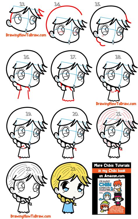 Do not forget to bookmark drawing ideas for girls kids use ctrl + d for windows or command + d mac os. How to Draw a Supercute Chibi Girl with Easy Step by Step ...