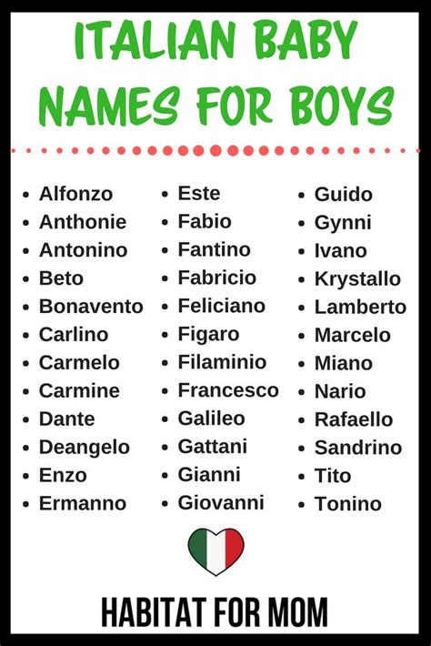 Italian Baby Names For Boys Baby Names For Boys In 2020 Italian Baby