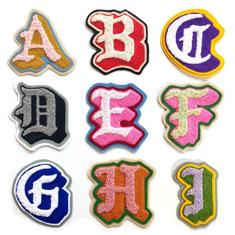 Chenille Embroidery Patches Chenille Varsity Letters Chenille Patches