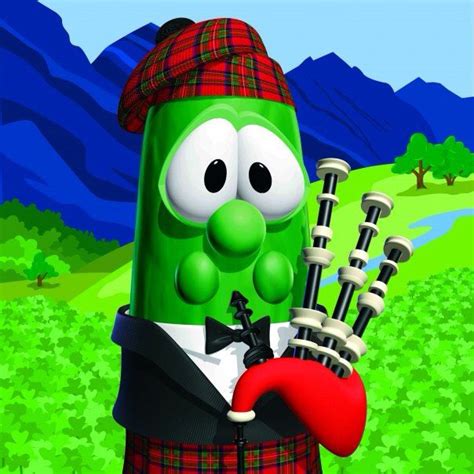 Veggietales Larry The Cucumber On Bagpipes Veggietales Veggie Tales Characters Veggie Tales