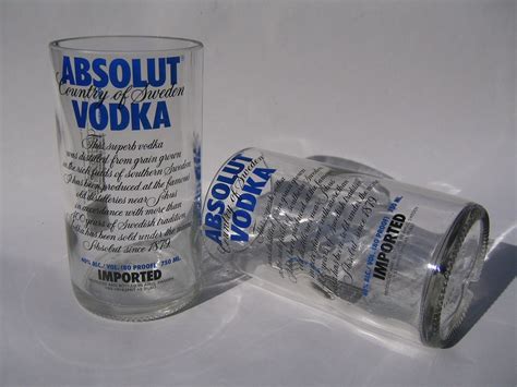 Absolut Vodka Recycled Glasses 750 Ml Set Of 2
