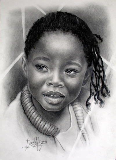 African Children Acrylic Portrait Painting Doll Painting Portrait