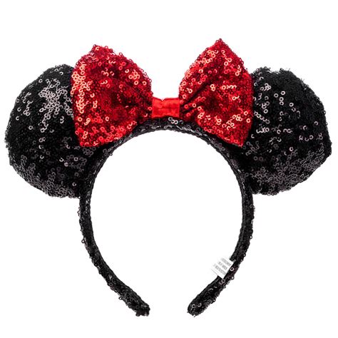 Disney© Minnie Mouse Sequined Ears Headband Black Claires
