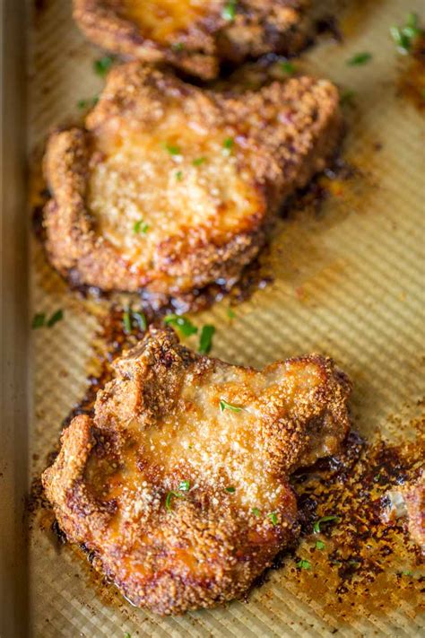 The hot circulating air in the air fryer makes these pork chops super crispy and fantastic. Shake & Bake Pork Chops
