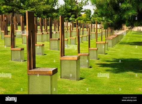 Oklahoma City Bombing Memorial Chairs Stock Photos And Oklahoma City