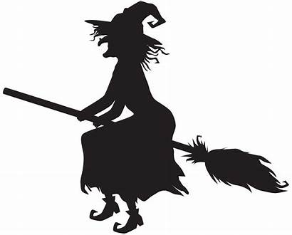 Witch Broom Halloween Clip Clipart Transparent Silhouette