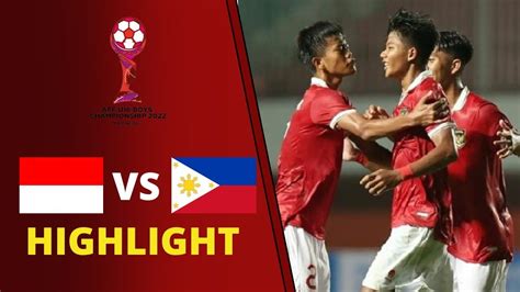 🔴highlight Indonesia U 16 Vs Filipina U 16 2 0 Piala Aff U 16 2022