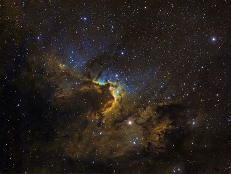 Sh2 155 The Cave Nebula Hubble Palette
