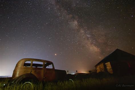 Night Shot Of Milky Way From The Set Of National Geographics
