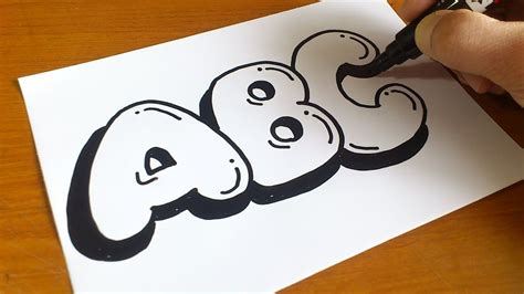 How To Draw Graffiti Bubble Letters Abecedarios De Graffitis Tipos