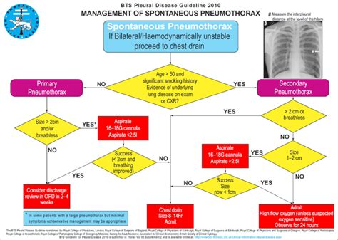 Initial Management Of Pneumothorax Adapted From British Thoracic My