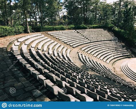Grandstands Of A Modern Outdoor Amphitheater Stock Image Image Of