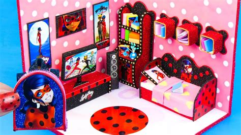 Diy Miniature Dollhouse Room ~ Miraculous Ladybug Room Decor Backpack