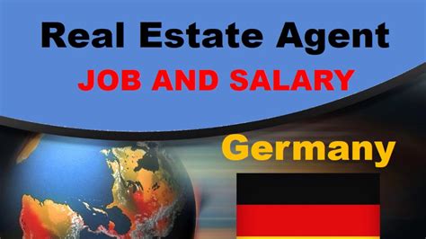 Real Estate Agent Salary In Germany Jobs And Wages In Germany Youtube