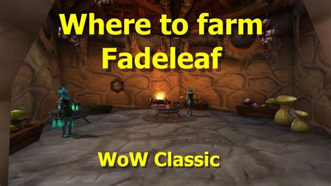 Where To Farm Fadeleaf Herbalism Guide For Wow Classic Youtube