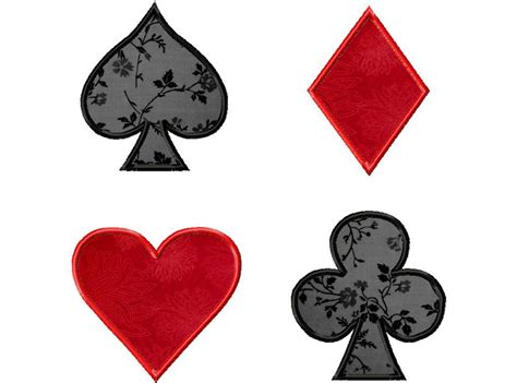 Nov 16, 2020 · a standard deck of playing cards contains 52 cards. Playing Card Suits Applique Four Pack for Gold Members ...