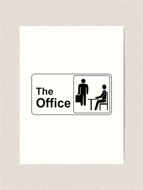 The Office Logo Art Print For Sale By Gissel Escg Redbubble