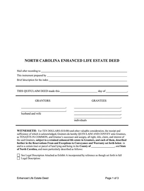 Life Estate Deed Fill Online Printable Fillable Blank Sign