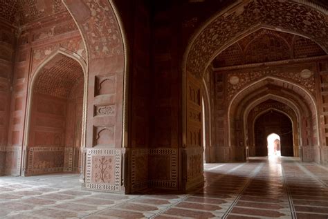 Arches Inside Taj Mahal Mughal Artisty Taj Mahal Taj Mahal India