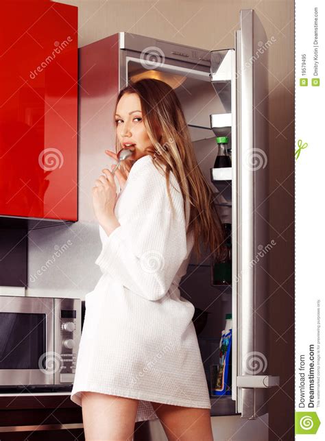 Hungry Woman Stock Image Image Of Leisure Healthy Attractive 19579495