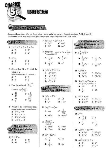 Jawapan Matematik Tingkatan 3 Bab 1