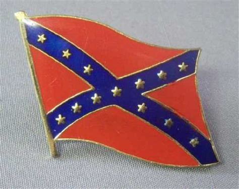 444 Confederate Flag Lapel Pin