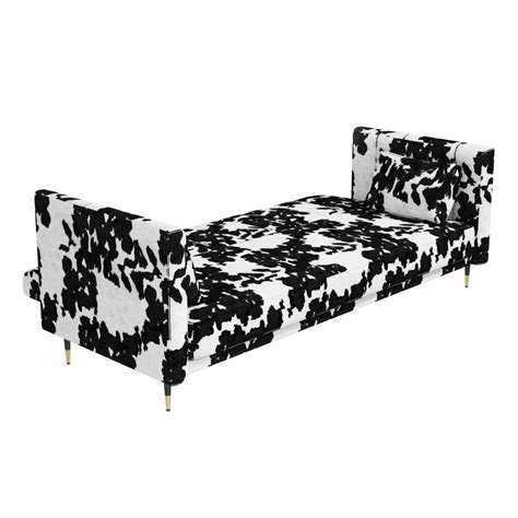 Cow Print 3 Seater Sofa Bed With Cushions Sleeps 2 Mabel Furniture123