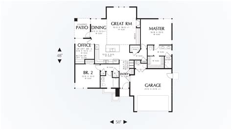 Ranch House Plan 1169es The Modern Ranch 1608 Sqft 3 Beds 2 Baths