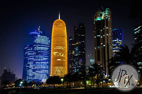 Skyline Of Doha Qatar
