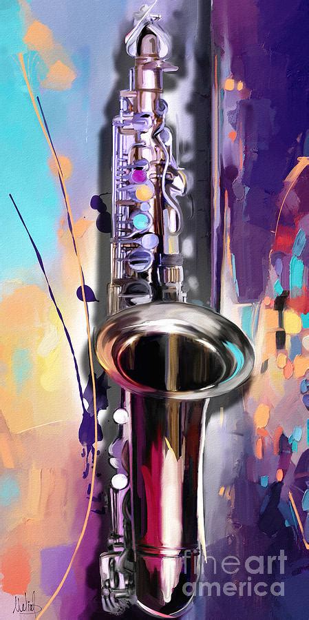 Saxophone Painting By Melanie D Fine Art America