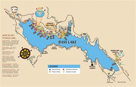 Maps Bass Lake California Map Printable Maps