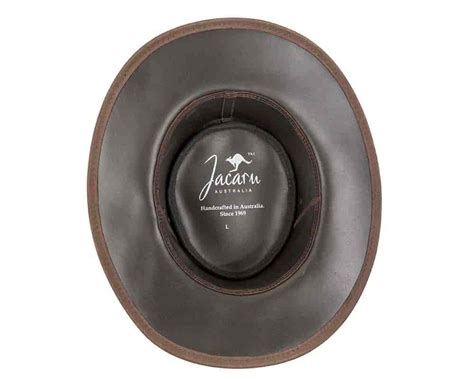 Brown Australian Leather Bush Outback Jacaru Hat Online In Australia