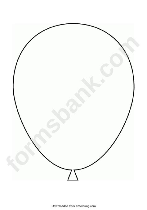large balloon pattern template printable