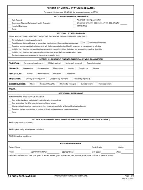 Da Form 5823 Fillable Word Printable Forms Free Online