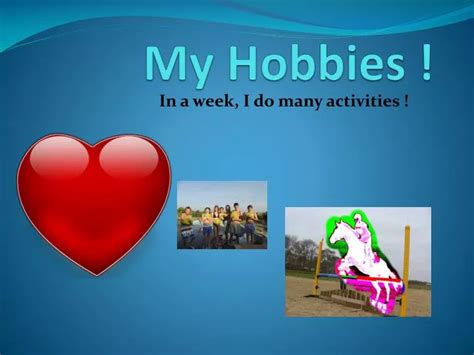Ppt My Hobbies Powerpoint Presentation Free Download Id2672244